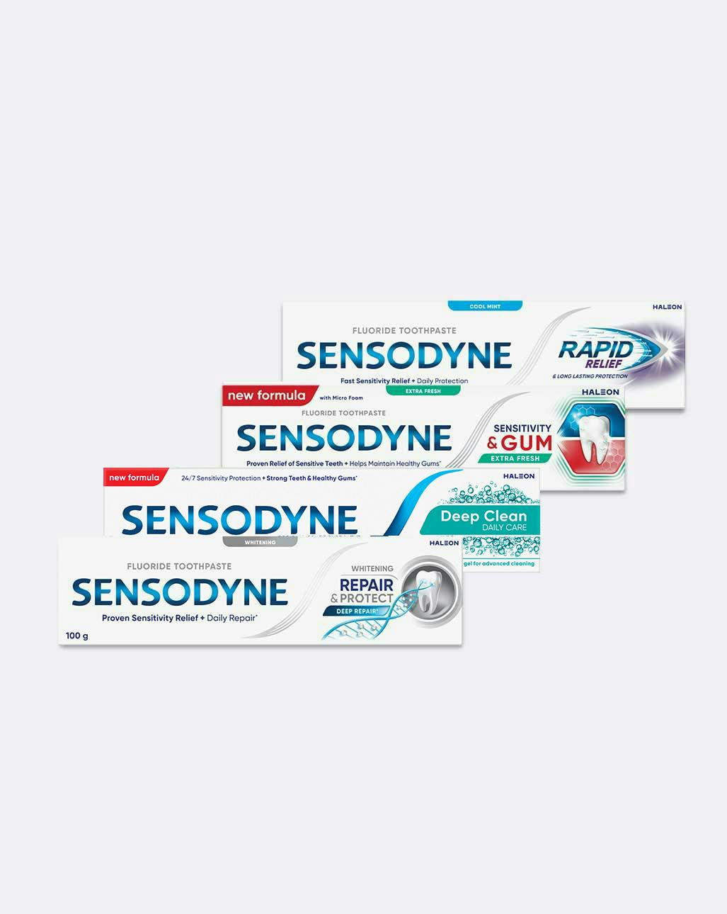 Explore Sensodyne toothpastes
