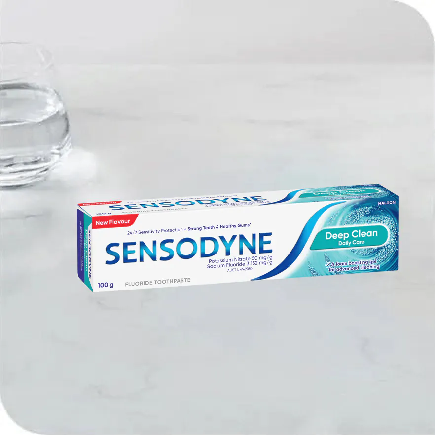 Treating tooth sensitivity with Sensodyne toothpastes