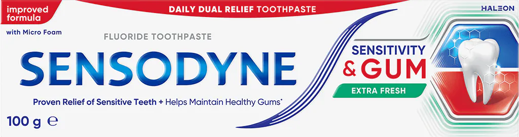 Sensodyne Complete Protection toothpaste in Extra Fresh