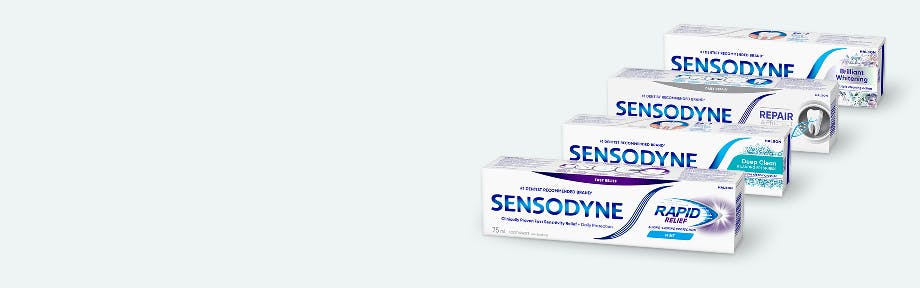 Explore Sensodyne toothpastes