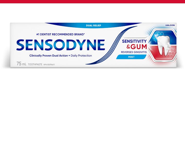 Sensodyne sensitivity relief toothpaste box