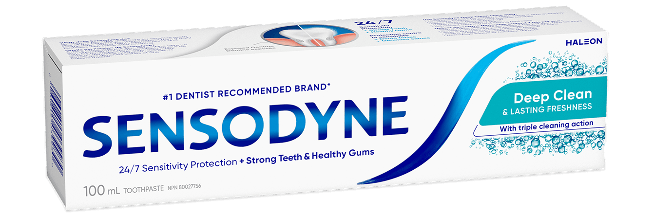 Sensodyne Deep Clean toothpaste header