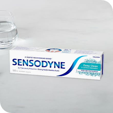 Treating tooth sensitivity with Sensodyne toothpastes