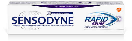 Sensodyne Rapid Relief toothpaste in Mint