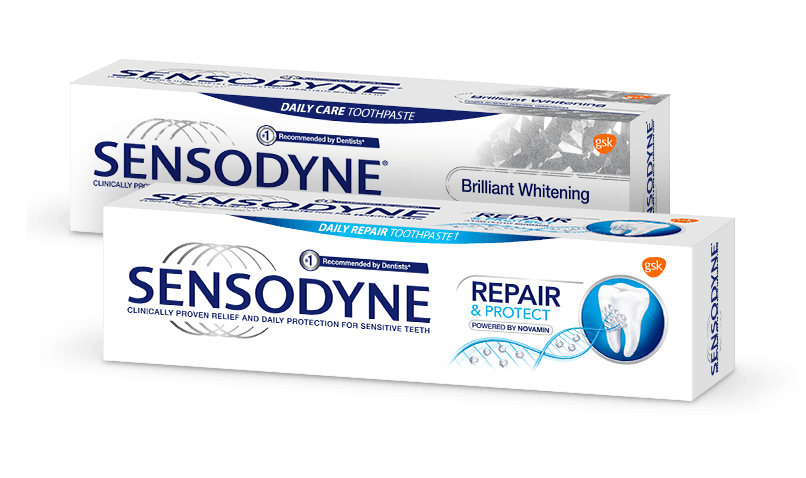 Sensodyne products that help protect against tooth sensitivity