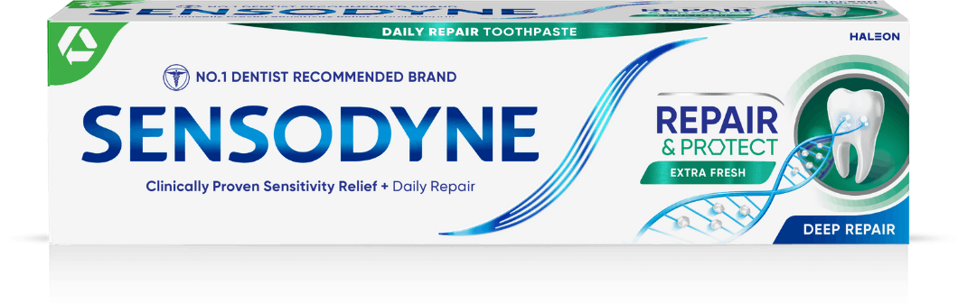 Untitled design - 2 Sensodyne Repair and Protect toothpaste in Extra Fresh