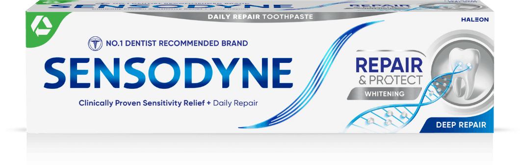 Sensodyne Repair and Protect toothpaste in Whitening