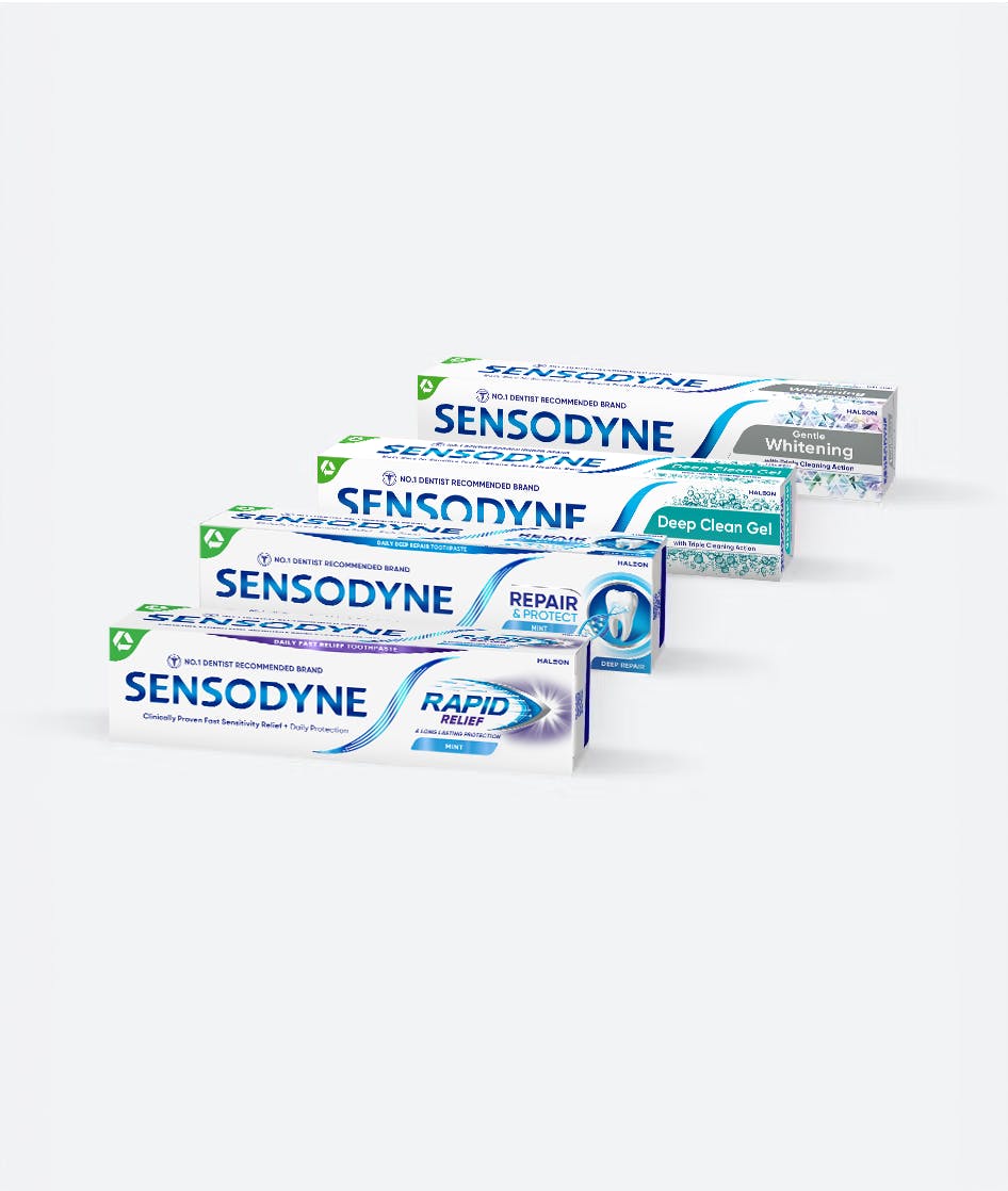 Explore Sensodyne toothpastes
