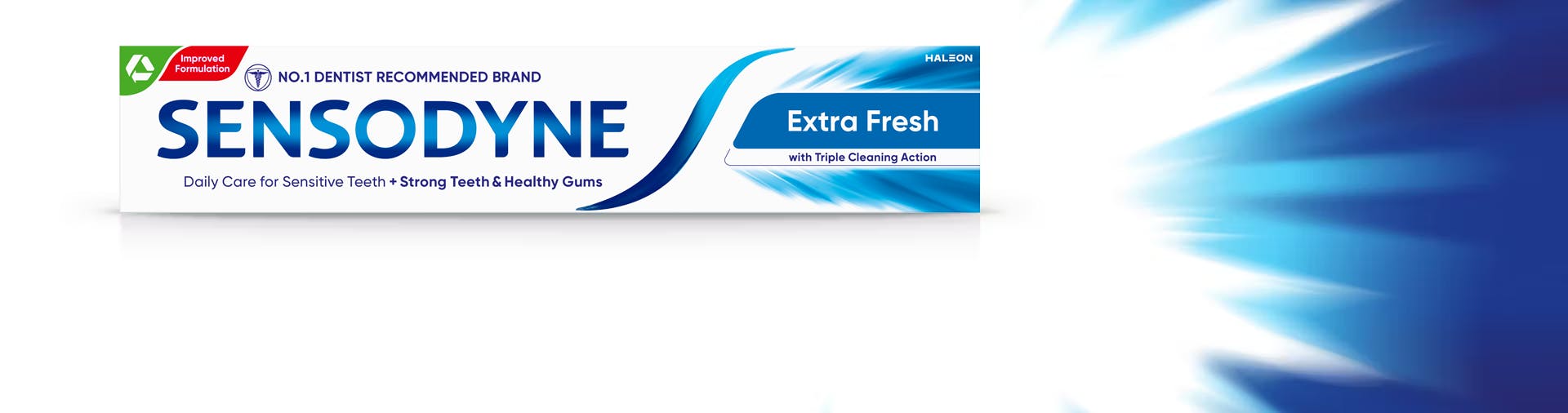 Sensitivity relief with long lasting fresh breath feeling imagery