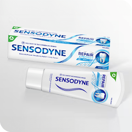 Treating tooth sensitivity with Sensodyne toothpastes