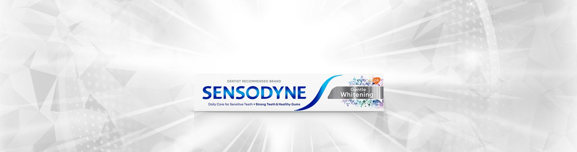Sensodyne Extra Whitening campaign banner