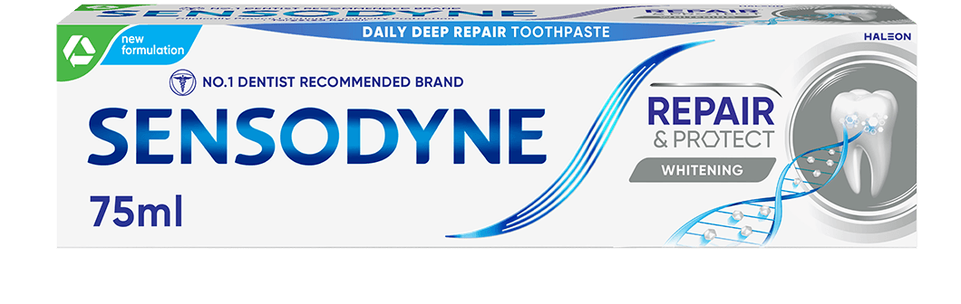Sensodyne Repair and Protect toothpaste in Whitening