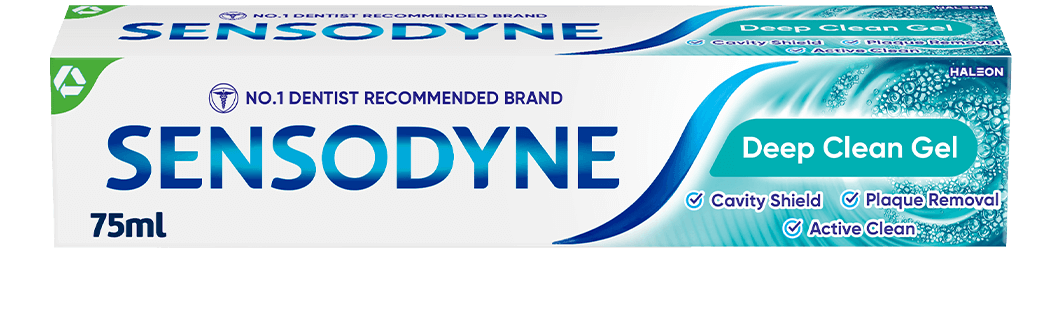 Sensodyne Deep Clean toothpaste header