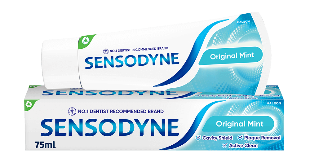 Sensodyne toothpaste in Original Mint