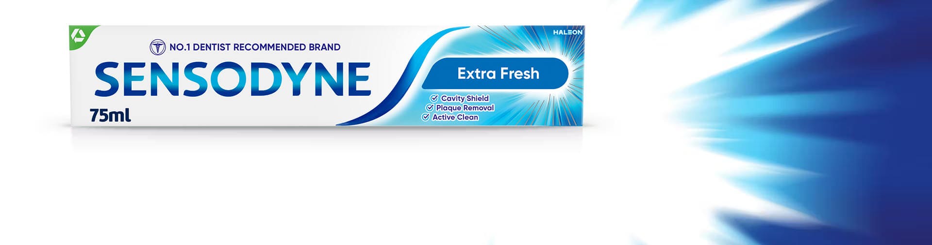 Sensitivity relief with long lasting fresh breath feeling imagery