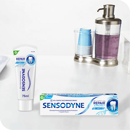 Treating tooth sensitivity with Sensodyne toothpastes