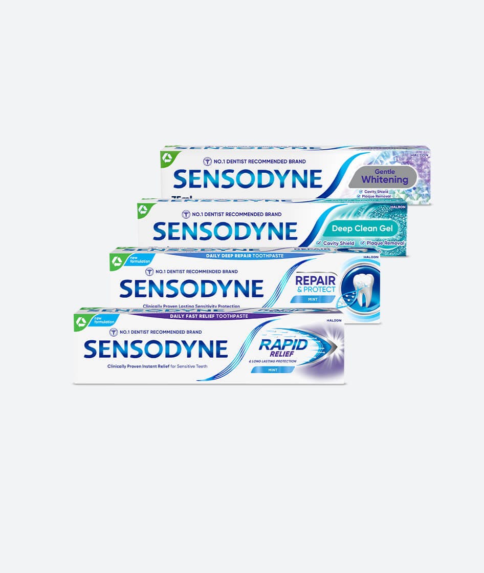 Explore Sensodyne toothpastes