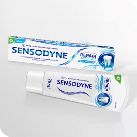 Treating tooth sensitivity with Sensodyne toothpastes