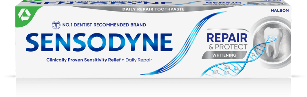 Sensodyne Repair and Protect toothpaste in Whitening