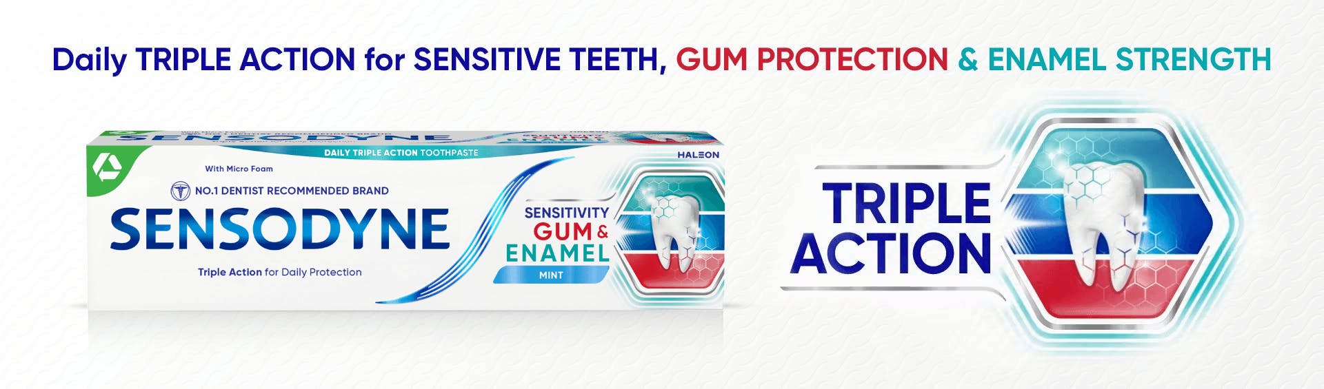 Dual relief from sensitive teeth banner