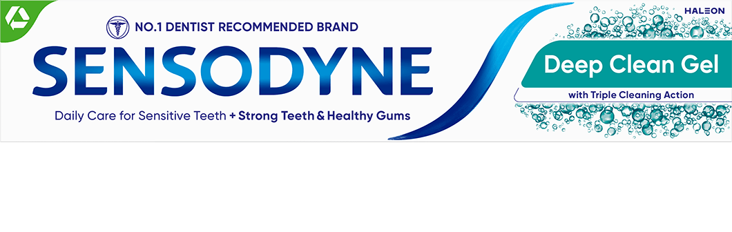 Sensodyne Deep Clean toothpaste header