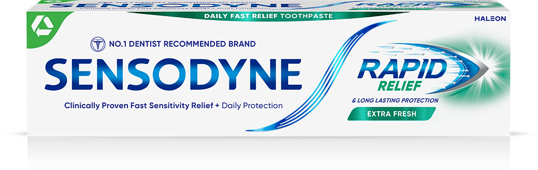 Sensodyne Rapid Relief toothpaste in Extra Fresh