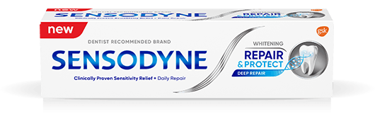 Sensodyne Repair and Protect toothpaste in Whitening