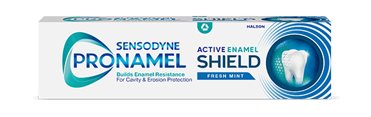 Box of Pronamel Active Enamel Shield toothpaste in fresh mint