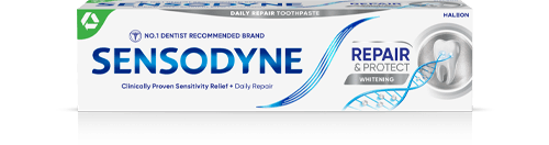 Sensodyne Repair and Protect toothpaste in Whitening