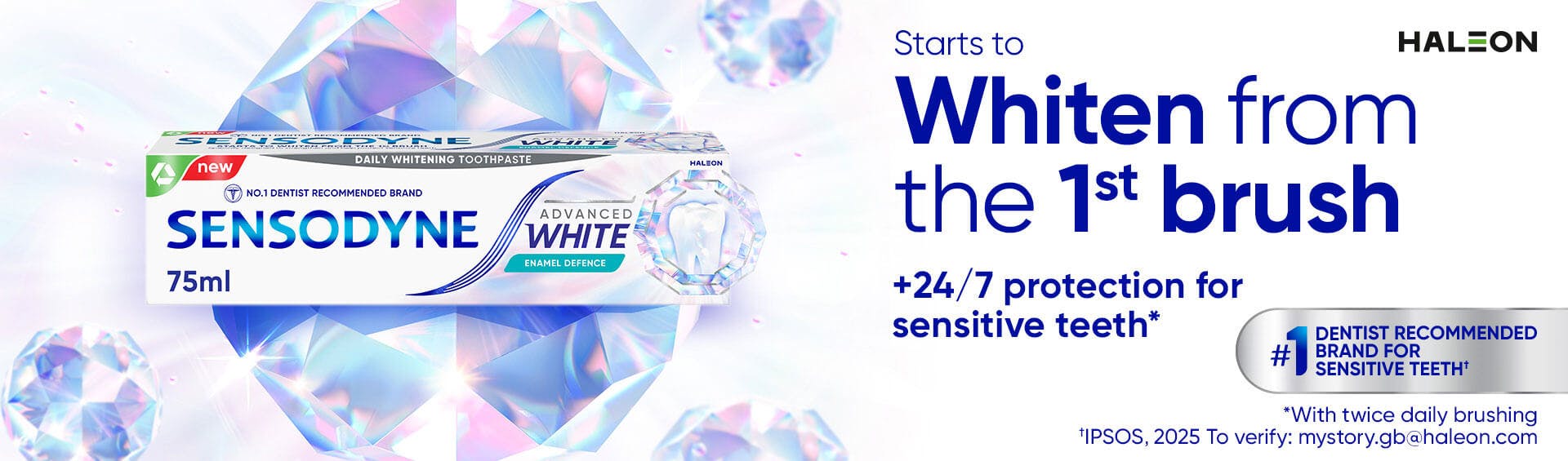 Whiten from the 1st brush banner