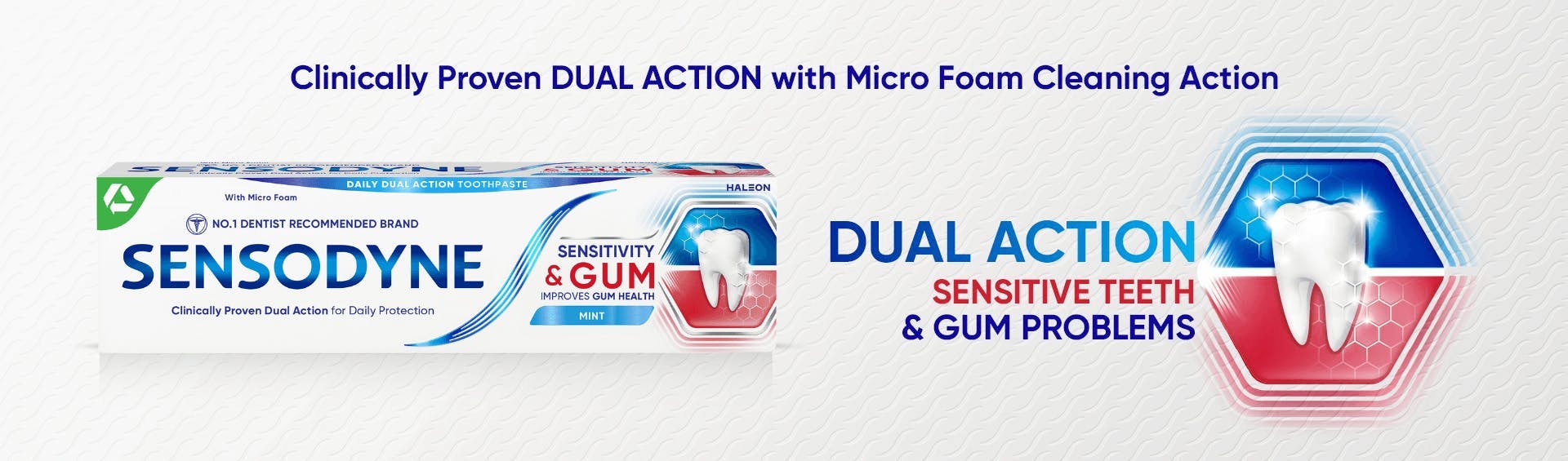 Dual relief from sensitive teeth banner