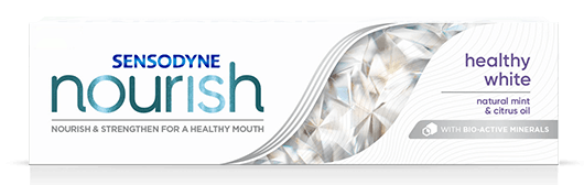 Sensodyne Nourish Healthy White toothpaste Packshot