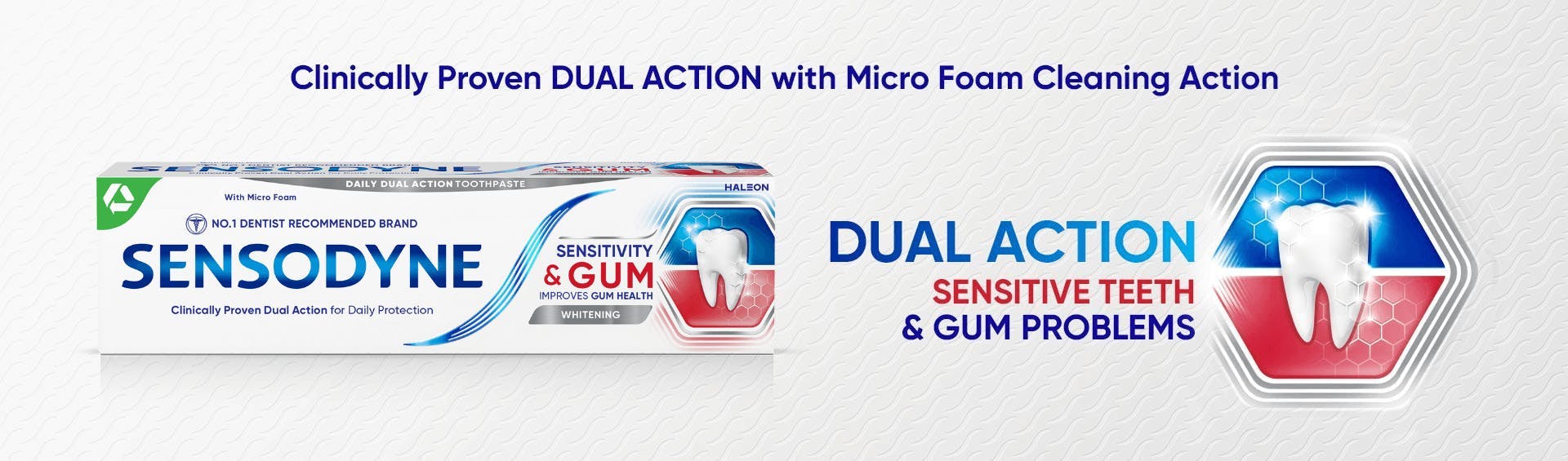 Dual relief from sensitive teeth banner