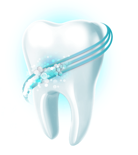 Sensodyne Nourish mode of action on a tooth