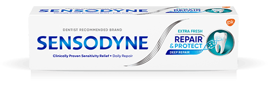 Sensodyne Repair and Protect toothpaste in Extra Fresh