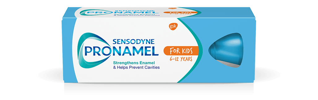 Box of Sensodyne Pronamel Toothpaste for children