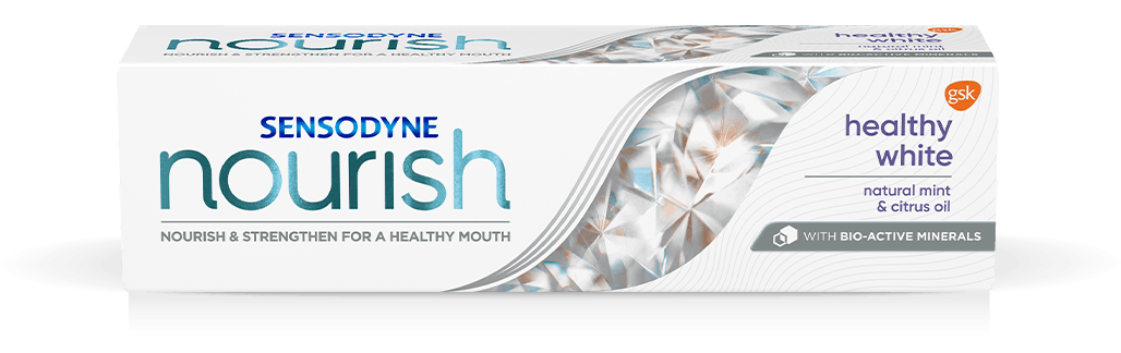 Sensodyne Nourish Healthy White toothpaste Packshot