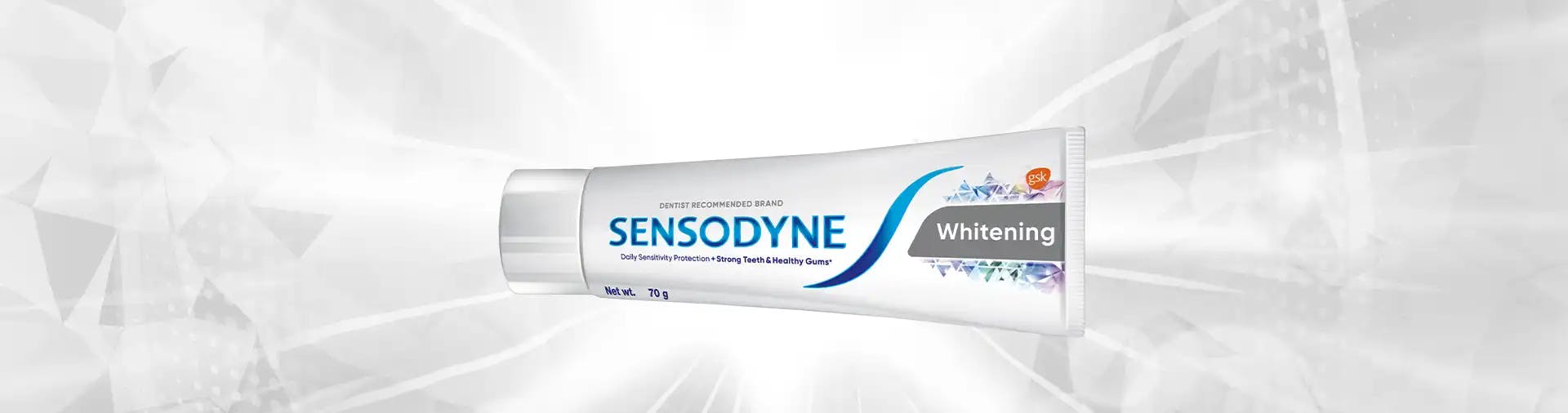 Sensodyne Gentle Whitening campaign banner