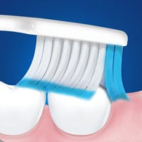 Toothbrush brushing back teeth