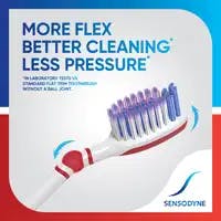 Toothbrush head cleaning sensitive teeth