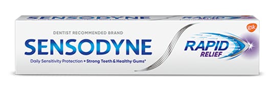 Sensodyne Rapid Relief toothpaste in Mint