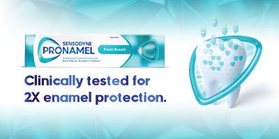 Sensodyne Pronamel- Clinically tested for 2X enamel protection