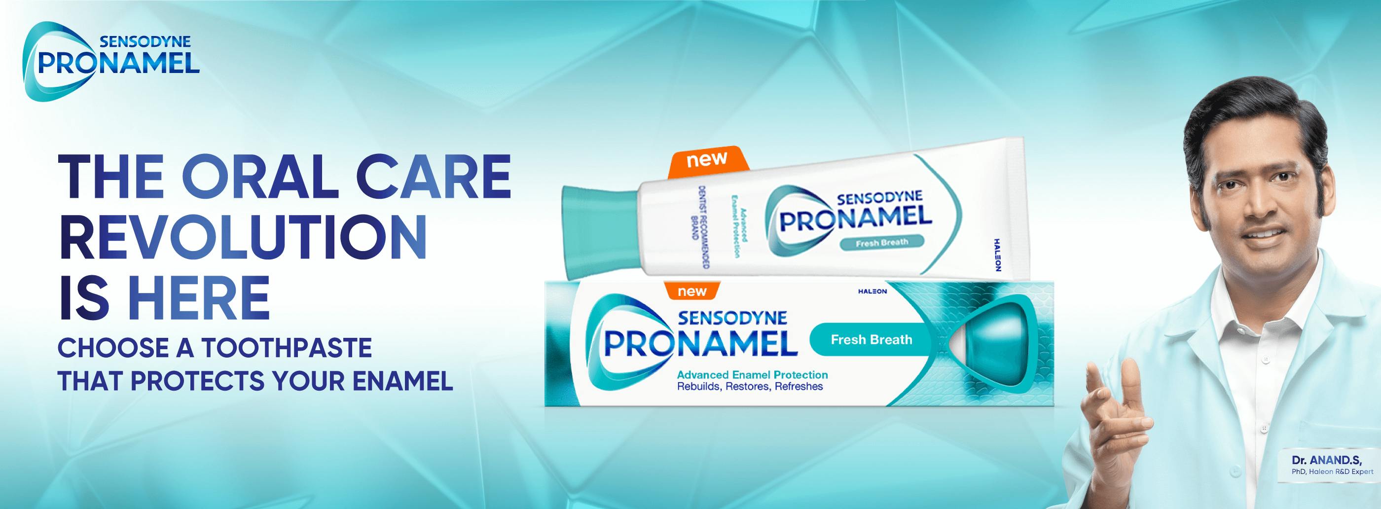 Sensodyne Fresh Breath campaign banner
