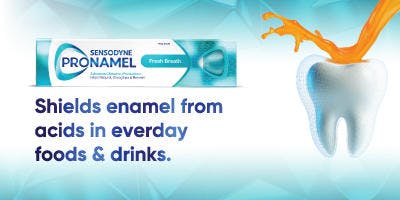 Sensodyne pronamel - Shields enamel from acid in everyday food and drinks