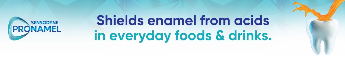 Sensodyne pronamel - Shields enamel froma cid in everyday food and drinks Sensodyne pronamel - Shields enamel froma cid in everyday food and drinks