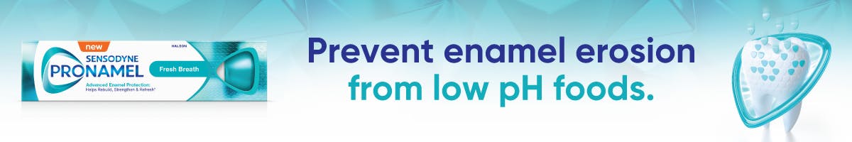 Sensodyne Pronamel - prevent enamel erosion from low pH foods Sensodyne Pronamel - prevent enamel erosion from low pH foods