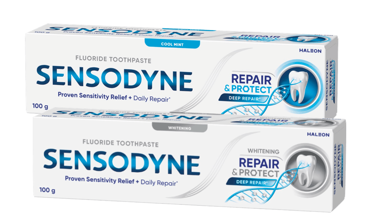 Sensodyne products that help protect against tooth sensitivity