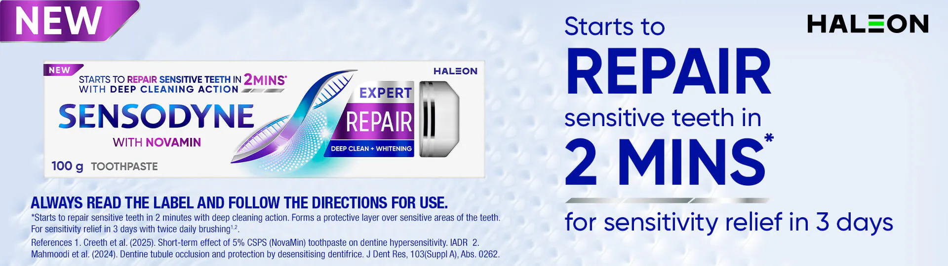 Sensodyne Sensitivity & Gum Toothpaste Extra Fresh Banner