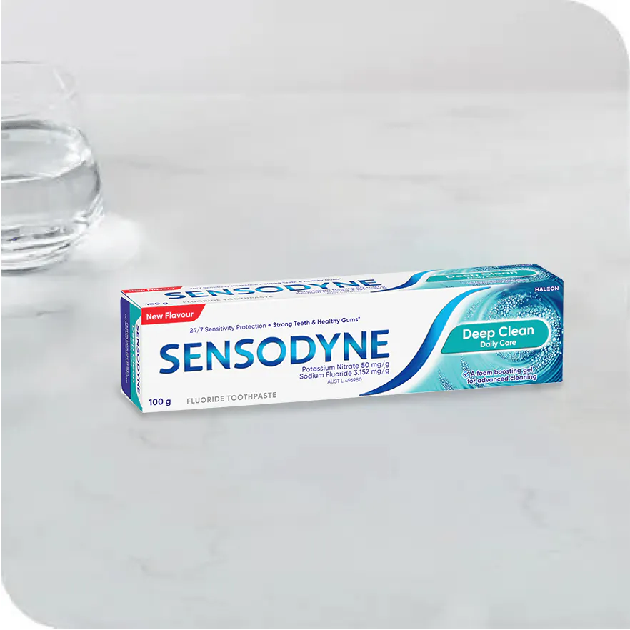 Treating tooth sensitivity with Sensodyne toothpastes