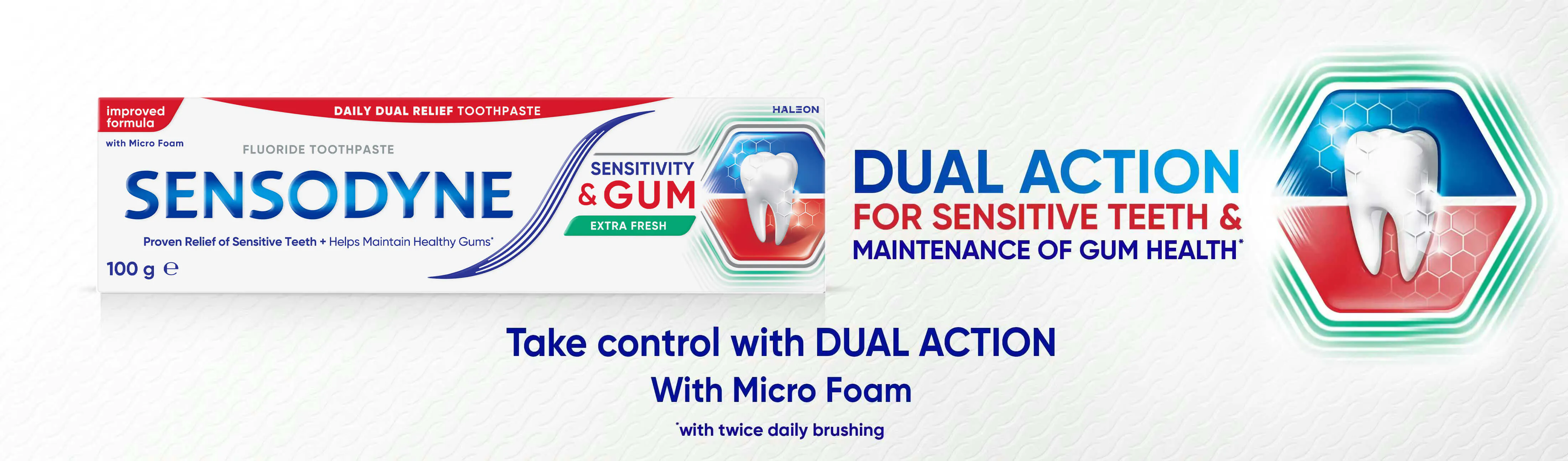 Dual relief from senitive teeth image